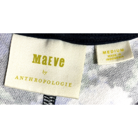 Anthropologie Maeve Floral Print Peplum Side Buttons Sleeveless Vest Tunic Top M - Picture 5 of 9